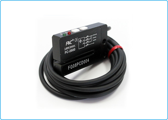 PNP AUCUN détecteur normal de capteur de label d'autocollant de fente d'OR 2mm pour la machine à emballer