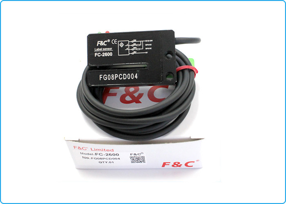 PNP NO+NC 24VDC 4 câble la détection de non contact d'étiquette de capteur d'étiquette adhésive