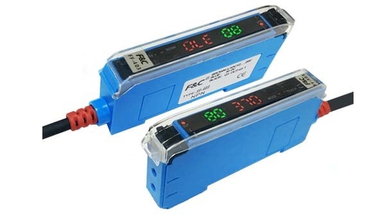 12V-24VDC lumière rouge amplificateur optique de fibre d'affichage numérique de NPN ou de PNP