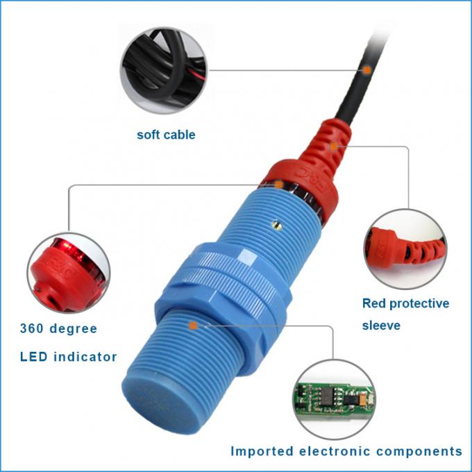  Fil capacitif NPN du capteur de la proximité M18 3 ou commutateur de détection .jpg de gamme de PNP 10mm