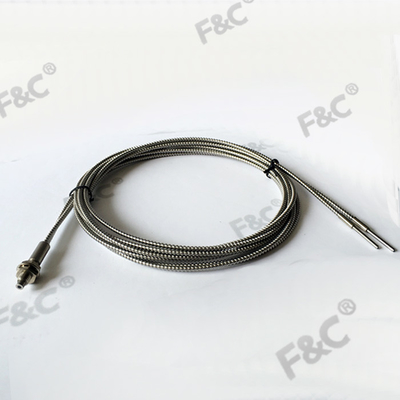 Le capteur optique de la fibre de verre M6 à hautes températures répandent la fibre 350C optique de détection de 80mm